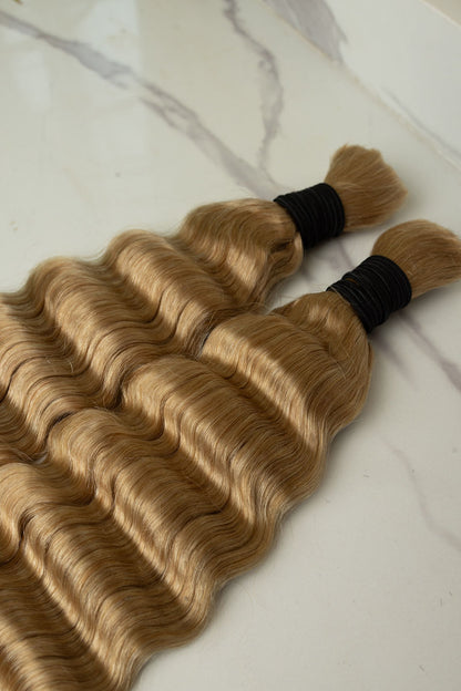 Deep wave Natural Color 18-inch Braiding Hair Bundle