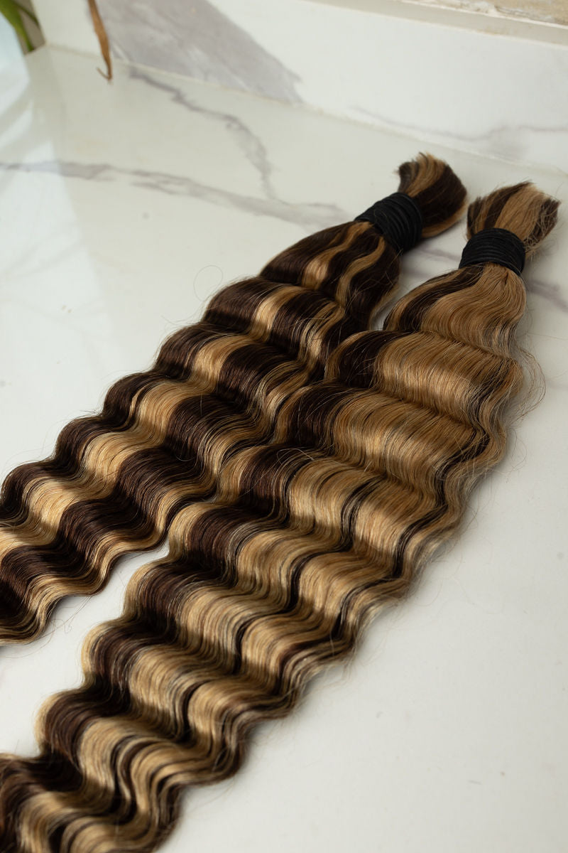 Deep wave Natural Color 18-inch Braiding Hair Bundle