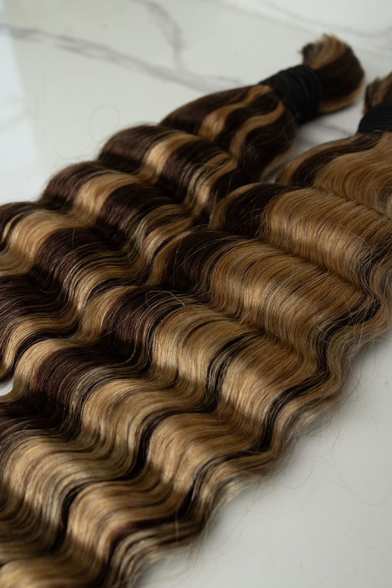 Deep wave Natural Color 18-inch Braiding Hair Bundle