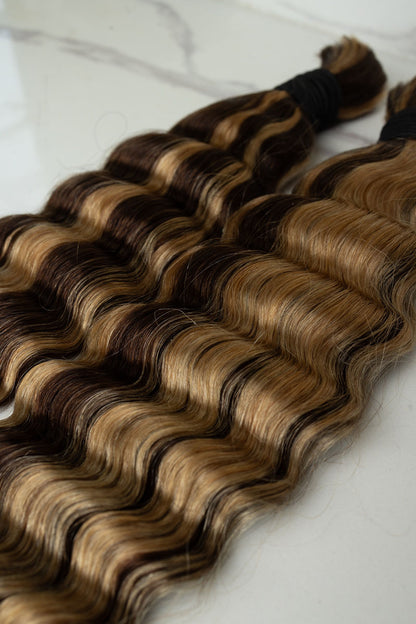 Deep wave Natural Color 18-inch Braiding Hair Bundle