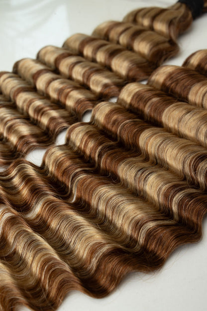 Deep wave Natural Color 18-inch Braiding Hair Bundle